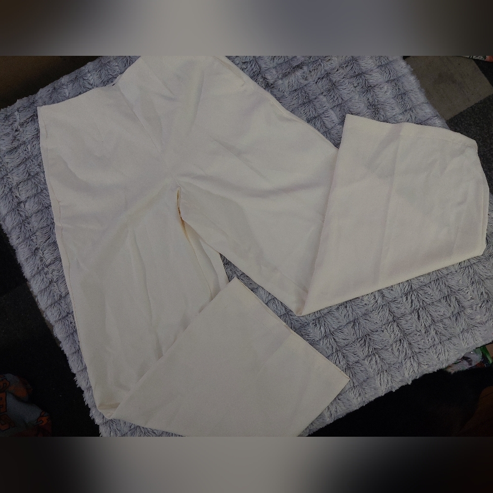 Nero moda Cream Wide-Leg‎ Pants